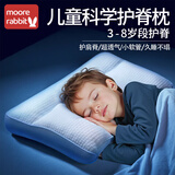 莫尔兔儿童枕头6-12岁小学生1-3岁宝宝幼儿园护颈枕10-15a类青少年枕头 H2【适合3-8岁】 +四季纯棉枕套