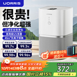 UORRIS德国欧瑞氏 空气净化器除甲醛新房急入住去烟味专业家用桌面小型卧室除苯除异味除尘净化空气宠物 【旗舰全效净化】99%强效除醛丨UV紫外线杀菌 【三重滤芯】除醛分解变色丨除敏灭菌丨除异味烟味