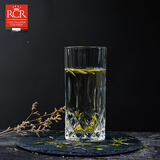 RCR意大利进口高身水晶玻璃水杯家用绿茶龙井茶杯办公室果汁杯泡茶杯 【傲柏】350ml水晶玻璃杯 2只