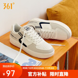 361°运动男鞋冬季学生复古厚底增高小白休闲板鞋子男672426615-5