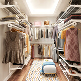 铂耐金属衣柜定制卧室全屋定制砌墙衣柜架子步入式钢架置物架衣橱 金属衣柜2，价格以设计方案为准