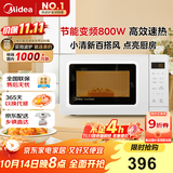 美的（Midea）变频小清新微波炉 液晶屏幕 磨砂面板 小型20L家用 匠心工艺（PM2002）