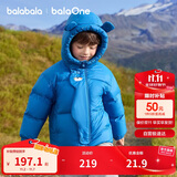 巴拉巴拉balaOne儿童羽绒服男童女童冬连帽外套保暖2025三防209425107205