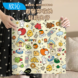 欣沁化妆包魔术百贴布懒人P人大容量护肤品收纳袋相机镜头保护包猫布