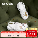 卡骆驰（CROCS）洞洞鞋贝雅男鞋女鞋轻便耐磨一脚蹬拖鞋休闲鞋|10126 白-100 36 /37(220mm)