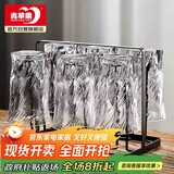 青苹果玻璃水杯架 黑色轻奢不锈钢玻璃杯架 酒杯玻璃杯牛奶杯茶杯杯架