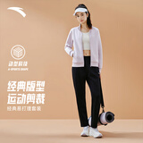 安踏易打理套装丨立领卫衣外套运动长裤两件套女装休闲针织运动套