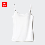 优衣库女装AIRism Bra吊带衫/空气衣加杯背心凉感U领带胸垫482186 00 白色 M /160/84