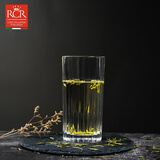 RCR意大利进口高身水晶玻璃水杯家用绿茶龙井茶杯办公室果汁杯泡茶杯 【永恒】440ml水晶玻璃杯 6只