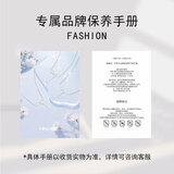 银千惠施华洛世奇水晶999纯银星月项链女士款吊坠七夕情人节礼物送女友 品牌保养手册 轻奢女生生日礼物/2026新款配证书/玫瑰花礼盒送老婆