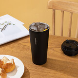 乐扣乐扣（LOCK&LOCK）保温杯遇见元气保温保冷咖啡杯弹跳盖男女颜值水杯550ML黑色