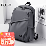 POLO商务双肩包男士旅行背包男书包14英寸出差电脑包生日礼物送男友