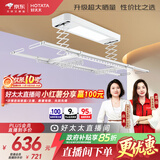 好太太（Hotata） 电动晾衣架智能自动升降晒被阳台晾衣架室外衣服架伸缩晾衣杆 【46孔大晒量】D11-Z白色