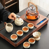 忆壶茶茶具套装带烧水壶一体高档家用茶台新款煮茶壶汝窑功夫茶具