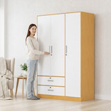 金经金属钢制衣柜主卧室家用出租房铁艺落地柜环保铁皮儿童衣橱长1.2米