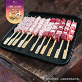 东来顺 国产原切羊肉串 内蒙古羔羊 羊三宝 肉筋串 露营烧烤半成品 双拼肉串 300g