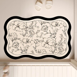 简美家浴室防滑地垫吸水垫卫生间厕所门口速干垫脚垫卫浴家用45*70cm