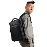 WILLIAMPOLO保罗新款英伦风真皮男士双肩包商务背包头层牛皮多功能旅行电脑包 真皮商务双肩包（放16.5英寸电脑包）