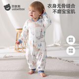 贝肽斯婴儿衣服秋冬装宝宝连体衣纯棉男女新生儿小月龄夏季睡衣爬服