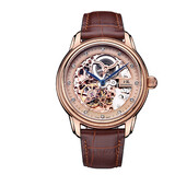 上海（SHANGHAI）手表男款 国民系列镂空镶钻中性男士自动机械男表 SH5002R 玫金