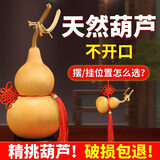 风水阁 天然葫芦挂件镇宅风水摆件带龙头不开口真葫芦手捻文玩葫芦