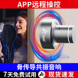 艾丁新款APP远程操控共振音响大喇叭骨传导音响家用无线蓝牙音箱高音质户外WiFi连接大音量低音炮 远程S9wifi银色42w+全套配件 蓝牙音响