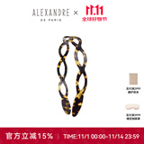 亚历山大（ALEXANDRE DE PARIS） 简约女士头箍压发时尚发饰经典头饰女 W 玳瑁色粗