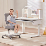 Sugar Swan糖天鹅专业儿童学习桌椅套装实木书桌小学生写字桌子中小学生桌椅 赫兹plus桌+比克堡椅+歌贝尔台灯 学习桌