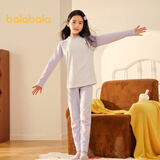 巴拉巴拉儿童保暖内衣套装冬季加厚女童宝宝秋衣秋裤男童打底内搭发热睡衣