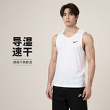 耐克NIKE运动背心男子速干凉爽DRI-FIT背心DV9814-100白M