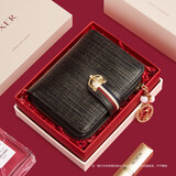 金狐狸（FOXER）牛皮女士钱包大容量短款卡包钱票夹手拿包零钱包生日情人节礼物