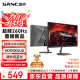 SANC盛色24.5英寸260Hz硬件低蓝光 Fast IPS 电竞显示器 耳机挂架小夜灯 HDR400认证电脑屏幕N50Pro6