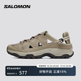 萨洛蒙（Salomon）男款 城市轻户外夏季网眼洞洞透气垂钓沙滩拖鞋涉水凉鞋 ALHAMA 棕灰色 477865 40.5 (UK7丨 40 2/ 3)
