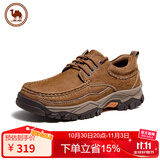 骆驼 休闲运动男鞋复古牛皮工装鞋厚底时尚百搭 P14A307615 驼色 43 