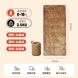 北极狼睡袋水晶绒睡袋户外便携式成人秋冬季露营家居信封式加厚保暖睡袋
