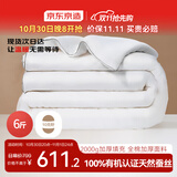 京东京造大暖100%天然蚕丝被 纯棉面料加厚保暖被子冬季2x2.3m约6斤