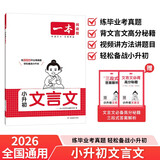 一本小升初文言文 2026版小学升初中语文必背古诗文阅读理解答题方法真题训练初一预习新知必刷题