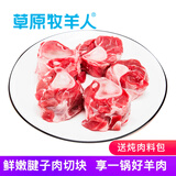 草原牧羊人精品羊腿块2斤内蒙草原羊肉生鲜 红烧羊肉煲汤火锅食材