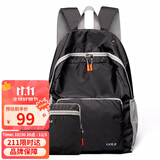 高尔夫（GOLF）双肩包男女可折叠电脑背包书包14英寸轻便户外旅行包旅游运动登山