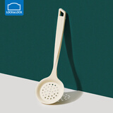 乐扣乐扣（LOCK&LOCK）硅胶锅铲 耐高温不粘锅炒锅煎锅平底锅炒菜硅胶铲 厨房烹饪用具 CKT472WHT-不锈钢芯硅胶漏勺- 单件装