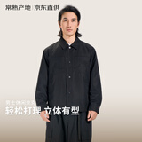 ABOUT MYTH【常熟产地】25新款休闲翻领夹克百搭通勤运动秋季保暖男士外套 经典黑 XL 175-180cm/150-165斤