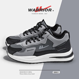 回力男鞋休闲运动鞋薄款男士百搭老爹鞋男2026新款夏季厚底耐磨小白鞋 黑灰|高帮款 42 (260mm)