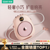 索爱（soaiy）S655小蜜蜂扩音器教师专用防啸叫10W大功率蓝牙音箱音响TF卡喇叭麦克风户外便携式导游导购教学 粉