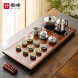 豪峰汝窑2025新款整套茶具套装泡茶器泡茶壶泡茶杯实木茶盘中秋节礼物