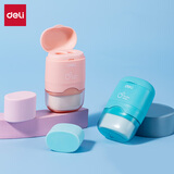 得力（deli）双孔橡皮二合一卷笔刀带屑盒小学生卷笔刀转笔刀削笔刀削笔器文具儿童开学生日礼物赠3块橡皮粉