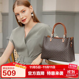 金利来女包手提包女PVC印花手提包托特包 生日礼物送礼