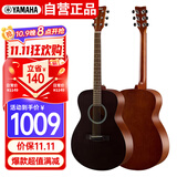 雅马哈（YAMAHA）FS400SMB 原声款云杉木初学者入门民谣圆角吉他 40英寸烟熏黑哑光