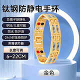 芯奢防静电手环男女无线静电释放器消除神器冬天工厂人体抗静电手链 【璀璨金】双排磁石静电手环-防水防尘