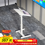 SOFS可移动升降演讲台站立式主持讲话发言席会议室报告桌迎宾台讲台桌 【旋转款】升降演讲桌 全白色