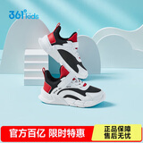 361° 跑鞋运动鞋秋冬男女童(3-12岁)革面防风跑鞋 能量红 37 